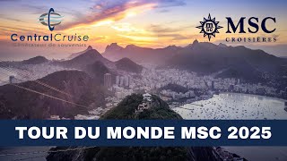 Tour du monde MSC Croisières 2025 [upl. by Yoho29]