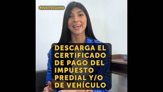 Descarga el certificado de pago del impuesto Predial yo de Vehículo [upl. by Gitel476]