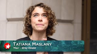 Tatiana Maslany talks about her new Broadway play Grey House [upl. by Bowne]