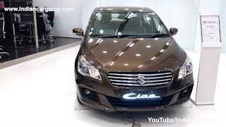 Maruti Ciaz 2018 Top Model Alpha ReviewInteriorExterior and Features  Ciaz Brown Colour [upl. by Kira]