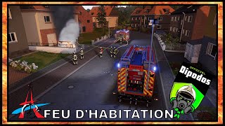 NOTRUF 1122 1  FEU DHABITATION AVEC LA BRIGADE DES SAPEURS POMPIERS DE PARIS [upl. by Bolanger596]