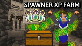 EASIEST Mob Spawner XP Farm Tutorial Java amp Bedrock  Minecraft 120 [upl. by Terchie705]