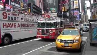 FDNY Responding to a call at Times Square HD [upl. by Couture]