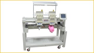 2 head embroidery machine computerized embroidery machine cap embroidery machine [upl. by Mecke]