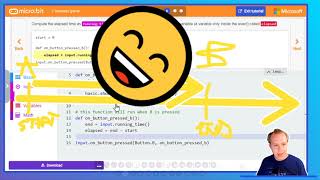 MakeCode Python for microbit  7 seconds [upl. by Narmis]