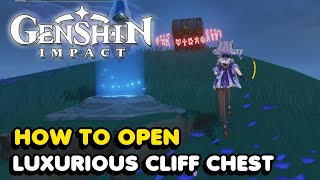 How To Open The Luxurious Chest On Tatarasuna Cliff In Genshin Impact [upl. by Ko978]