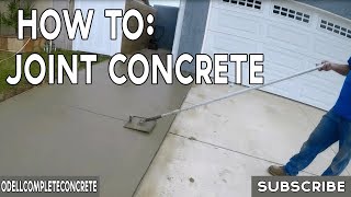 How to Joint Concrete [upl. by Ahusoj495]