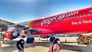 VIETJET AIR REVIEW  Airbus A321  VJ729 Da Nang to Da Lat [upl. by Jenn]