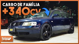 PASSAT TURBO  PASSAT VARIANT 18 TURBO 20V 99 COM MAIS DE 340 CV UM CARRO DE FAMÍLIA BEM RÁPIDO [upl. by Zimmer286]