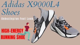 Adidas X9000L4 SHOES on Feet Review High Energy Running Shoe  FW8414 [upl. by Bouton]