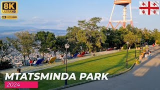 【4K】TbilisiGeorgia Mtatsminda Park Walking Tour 2024 [upl. by Norihs]