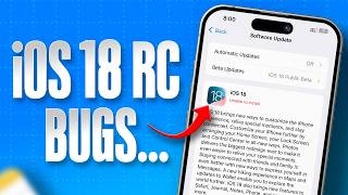 Stable iOS 18 RC Features Bugs amp New Camera Pause Features [upl. by Meredithe]