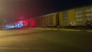 BNSF VROBSAG AutoRack Train in Laredo TX [upl. by Gillette]