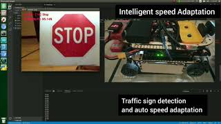 Intelligent Speed Adaptation  Nvidia Jetson TX2 and Arduino  ADAS  Traffic Sign Recognition [upl. by Barlow]