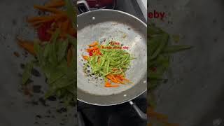 Tumis buncis wortel dan eby cooking hobymasak masakansimple enakdannikmat [upl. by Phelia]