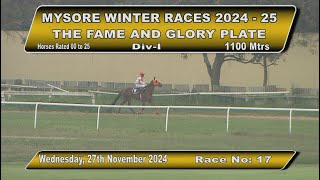 Race No 3 The Fame And Glory Plate DIV  1 [upl. by Yeargain474]