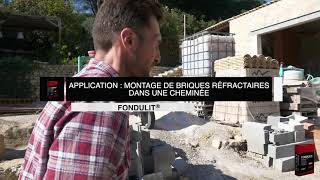 Fondu Technology  FONDULIT®  Montage de briques réfractaires dans une cheminée  Imerys [upl. by Atirec]