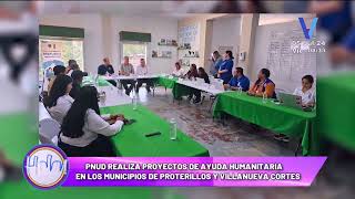 PNUD realiza proyectos de ayuda humanitaria en los municipios de Potrerillos y Villanueva Cortés [upl. by Llain]