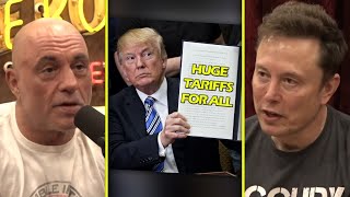 Elon Gives His Opinion On Trumps Tariff Plan  Joe Rogan amp Elon Musk [upl. by Eurd129]