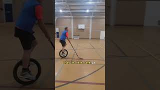 Hockey x unicycle sports viralvideo funnyshorts [upl. by Yasnyl600]