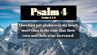 Psalm 4 King James Version Audio and Text psalmist psalms psalm4 biblepassages [upl. by Dieter140]