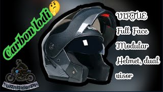 UNBOXING FULL FACE HELMETVIRTUE MODULAR DUAL VISOR [upl. by Tsenre147]