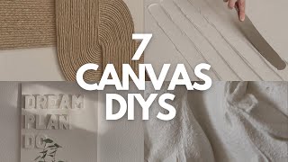 7 CANVAS DIYS  TEXTURED ART IDEAS YOU ACTUALLY WANT TO TRY 😍🤍 [upl. by Anedal]