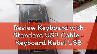 Review Keyboard with Standard USB Cable  Keyboard Kabel USB  Keyboard Komputer KB4501 [upl. by Rosmunda582]