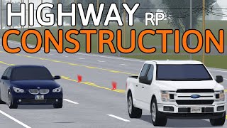 HIGHWAY CONSTRUCTION RP  Greenville Roblox Roleplay [upl. by Safir]