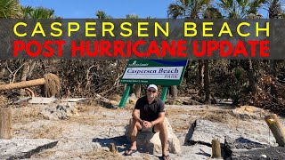 Total Destruction at Caspersen Beach After Hurricane Hits Florida [upl. by Anwahsat]