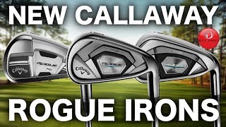 NEW CALLAWAY ROGUE IRONS  FIRST LOOKFIRST HIT [upl. by Haidabez]