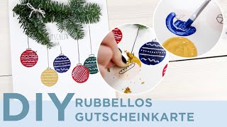 DIY Rubbellos Karte  Last Minute Geschenk Gutschein [upl. by Eromle]