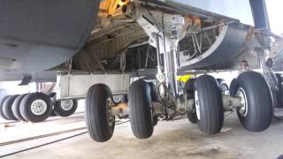 C5 Galaxy Landing Gear RetractionExtend [upl. by Mosley29]