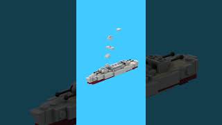 LEGO Väinämöinen Coastal Defence Ship MOC  Speed Build Animation made with Bricklink Studio 20 [upl. by Millard]