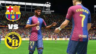 FC24 Barcelona vs Young Boys champions league group stage [upl. by Oigres878]