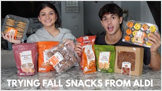 Trying Fall Snacks From Aldi [upl. by Gert783]