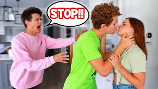 KISSING MY BEST FRIENDS CRUSH PRANK [upl. by Titos]