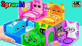 Incredibox Sprunki  Build 5 Color House with Wenda Gray Room amp Pinki Oren 2 Bedroom for Cardboard [upl. by Washington668]