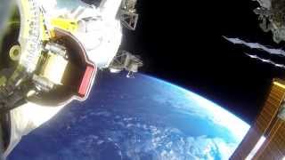 ISS Expedition 42 US EVA 30 GoPro footage [upl. by Sirej]