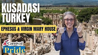 Unforgettable KUSADASI Tour Ephesus amp Marys House  Carnival Pride Europe [upl. by Hilarius986]