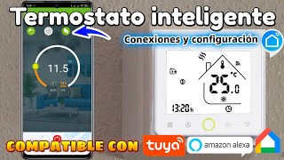 Termostato inteligente WiFi Tuya Smart Conexiones cableadas y configuración para control remoto 🥶 [upl. by Yauqram]