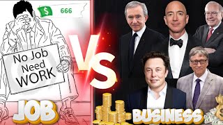 Job vs Business Which Path is Right for You  Poor vs Rich [upl. by Tamqrah598]