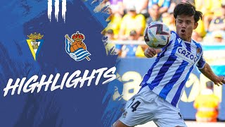 HIGHLIGHTS  J1 LaLiga 2223  Cádiz CF 0  1 Real Sociedad [upl. by Edyak]