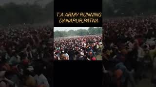 T A army Running Danapur cant 😱😱😱 bheer ke Karan Daud cancel viralvideo video viralshorts [upl. by Wren727]