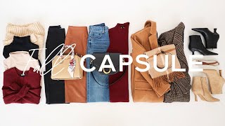 12 items 50 outfits FALL CAPSULE WARDROBE  Fall Work Wear Outfit Ideas  Miss Louie [upl. by Ah]