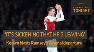 Keown sickened by Aaron Ramseys departure from Arsenal to Juventus [upl. by Nhepets]