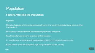 34 IGCSE ECONOMICS 0455 C34 POPULATION [upl. by Hahsia]