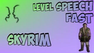 The Fastest Way to Level Speech in Skyrim [upl. by Inoek]