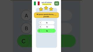 Quiz di grammatica shorts grammaticaitaliana quiz [upl. by Yovonnda]