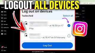 How to logout all devices from Instagram 2024 PC or Laptop [upl. by Cheshire]